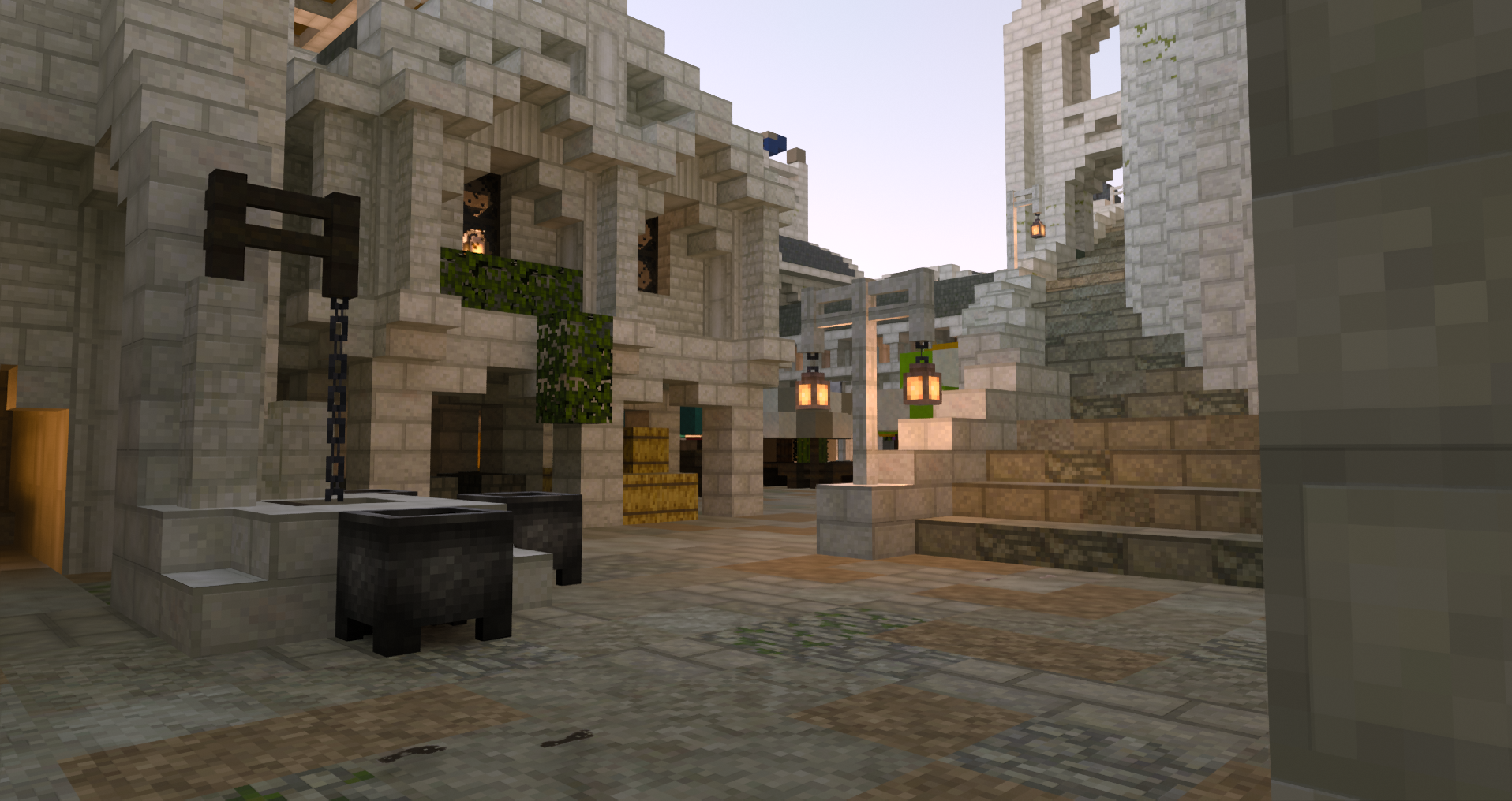 Minecraft with RTX  Minas Tirith by Minecraft Middle-Earth Minecraft Map