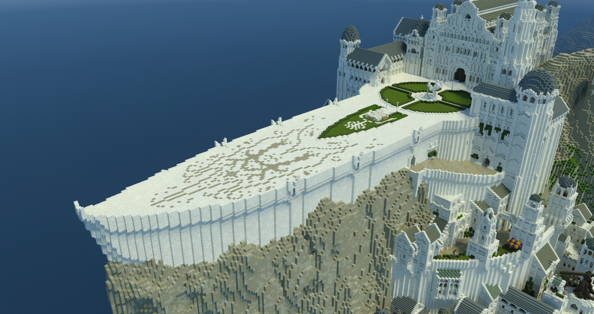 Minecraft with RTX, Minas Tirith by Minecraft Middle-Earth