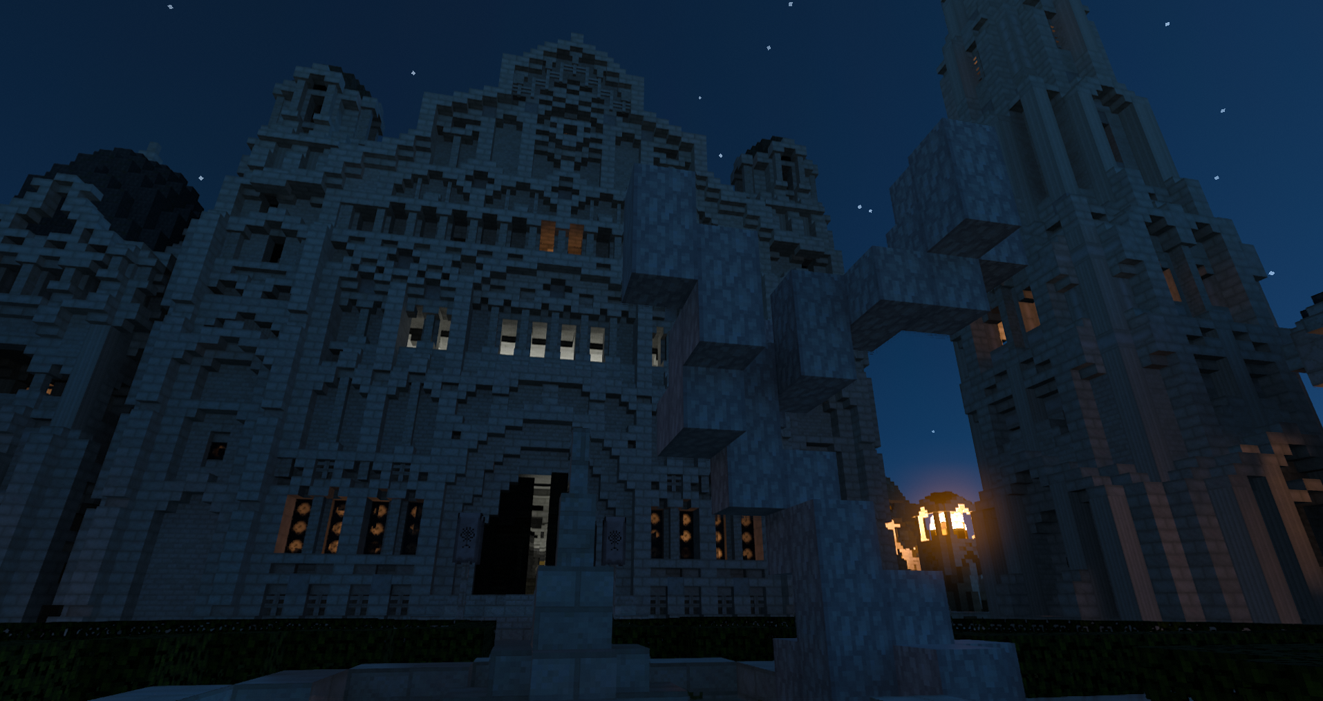 Minecraft with RTX  Minas Tirith by Minecraft Middle-Earth 