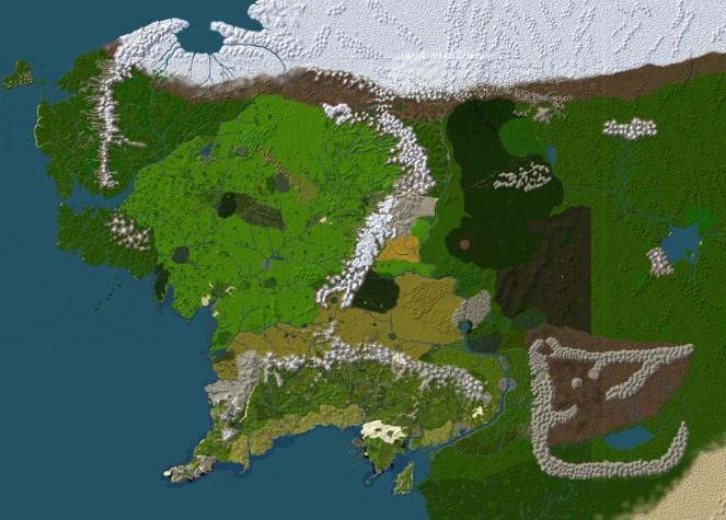 The Lord of the Rings - Middle Earth Minecraft Map