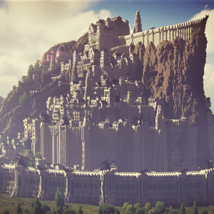 Here is The Lord of the Rings' Minas Tirith in Minecraft with Ray Tracing