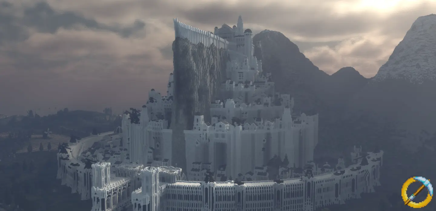 Minas Tirith full shot  Minecraft Middle Earth