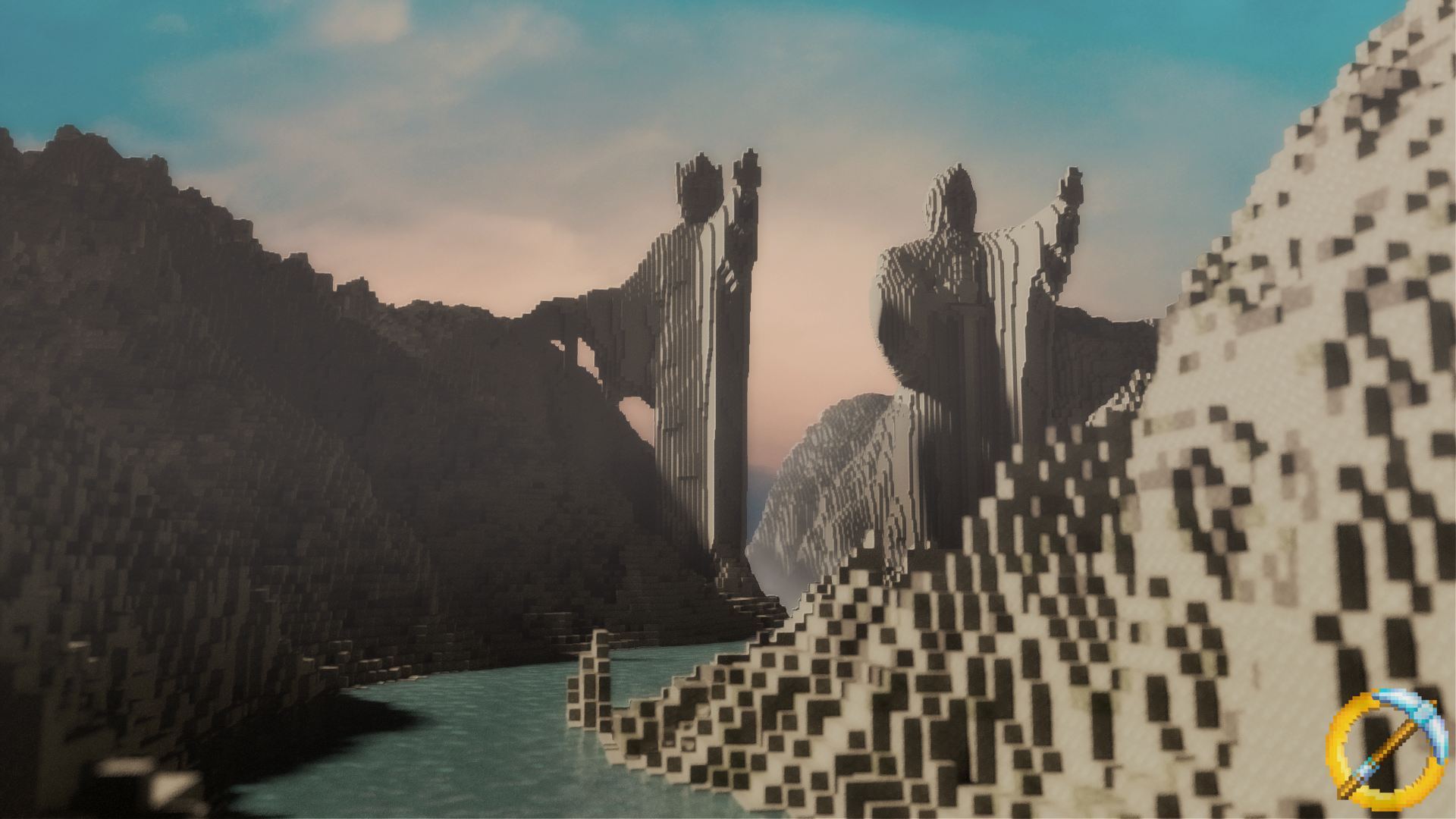 Argonath Minecraft Middle Earth