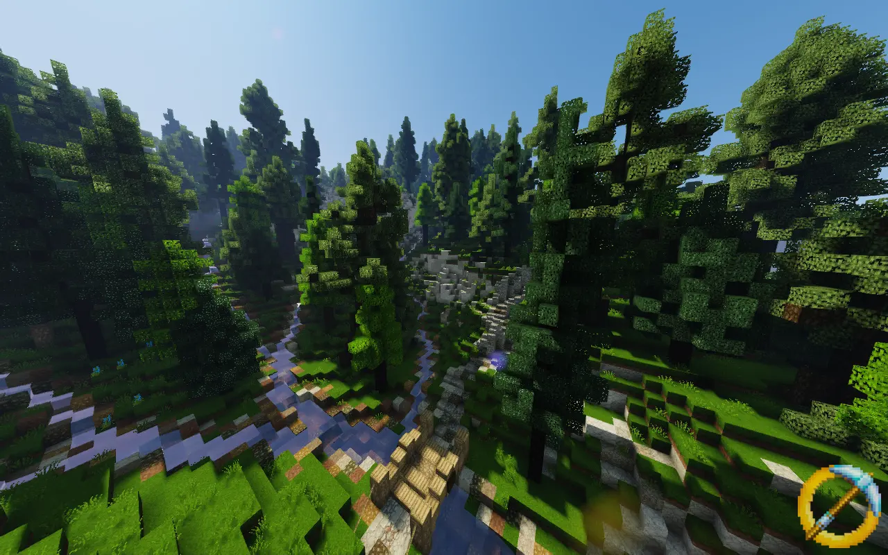 Карта minecraft the forest