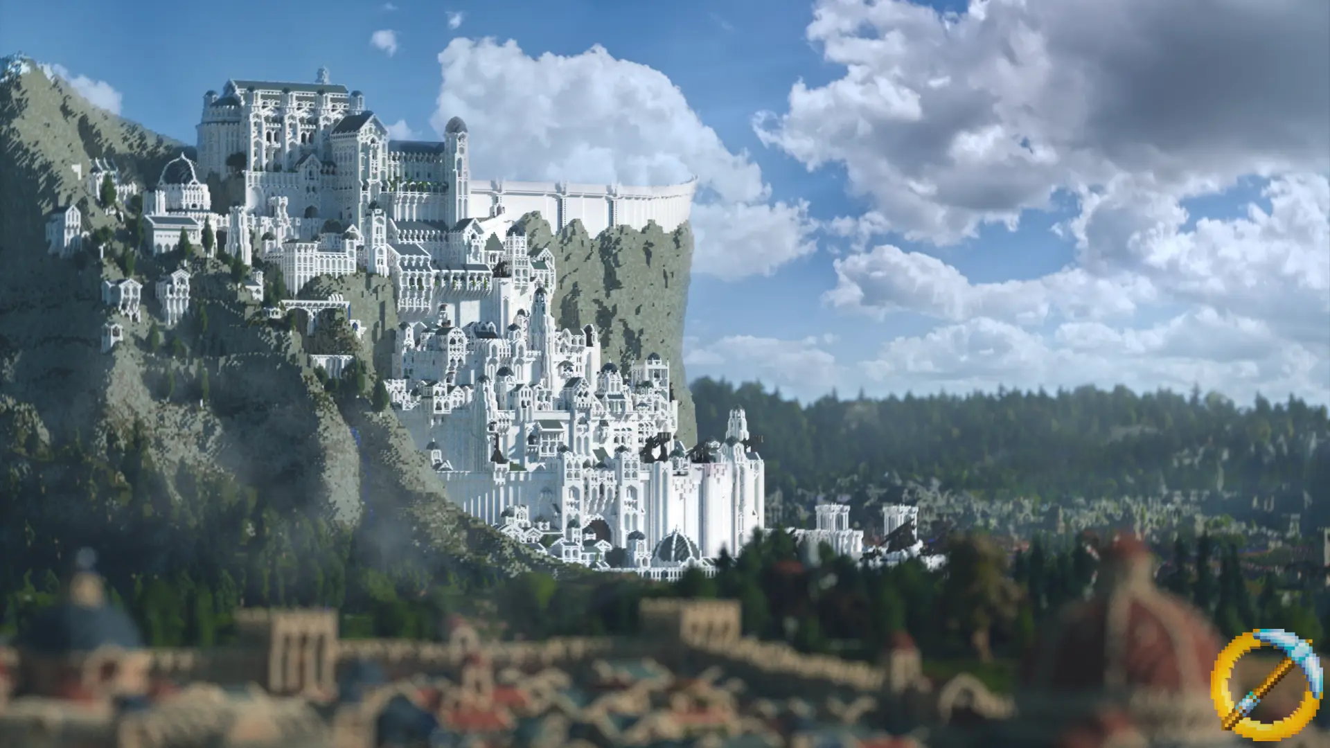 RENDER] Minas Tirith : r/Minecraft