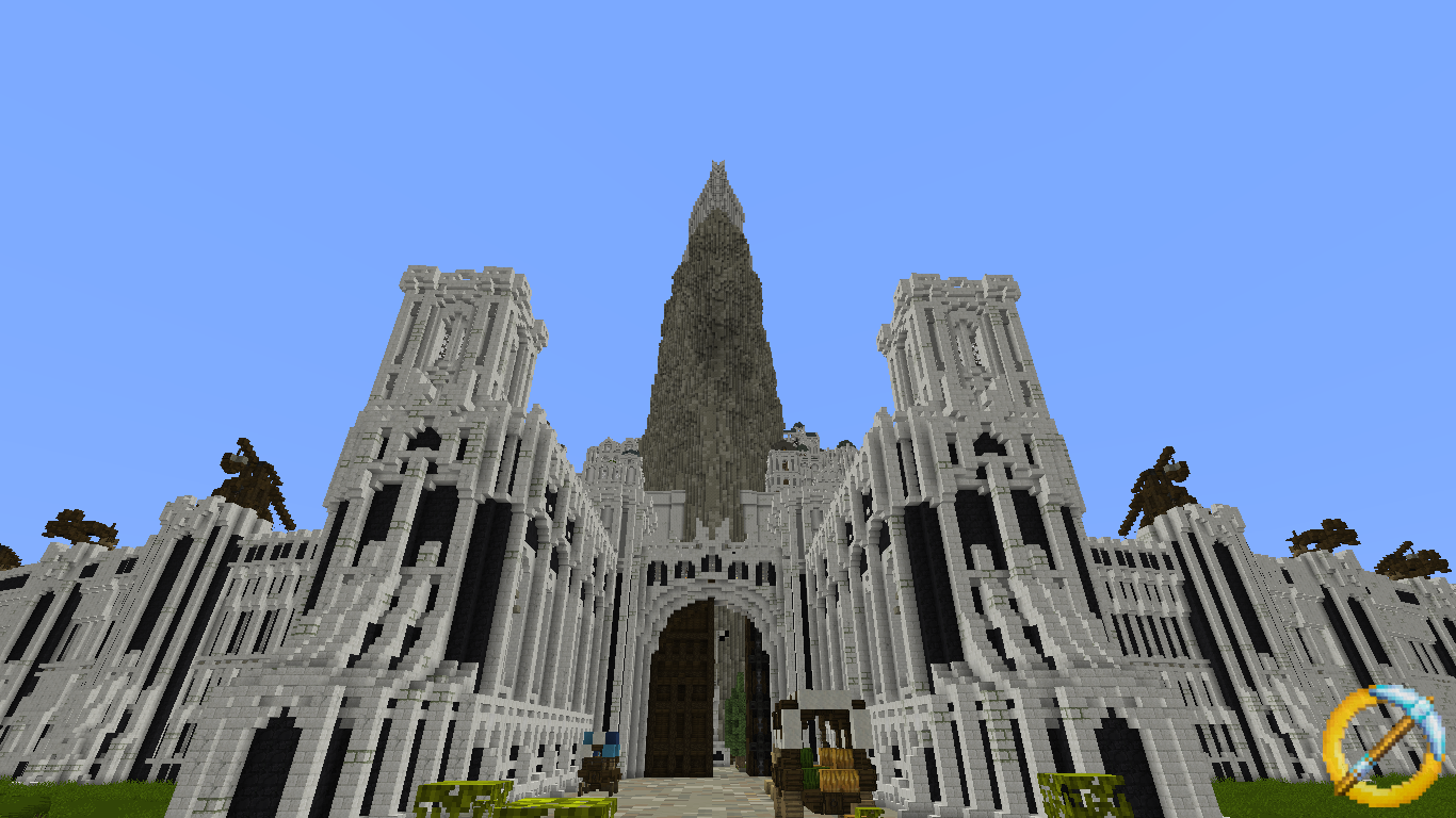 Minas Tirith made in Minecraft 🏳️ Double tap if you find this amazing! Tag  someone who needs to see this 👆🏼 Follow @lotrology for more…