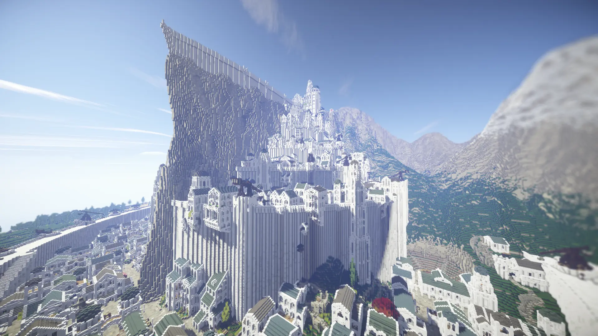 RENDER] Minas Tirith : r/Minecraft