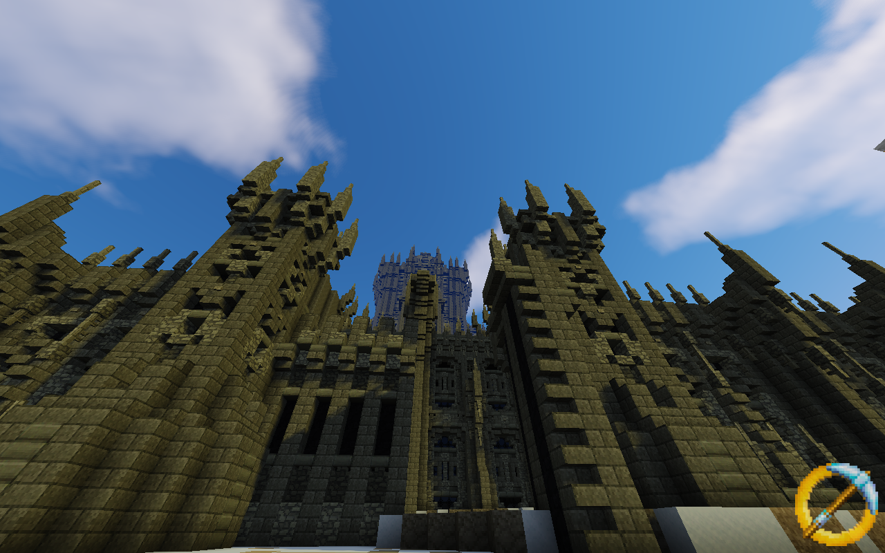 minecraft fancy castle walls