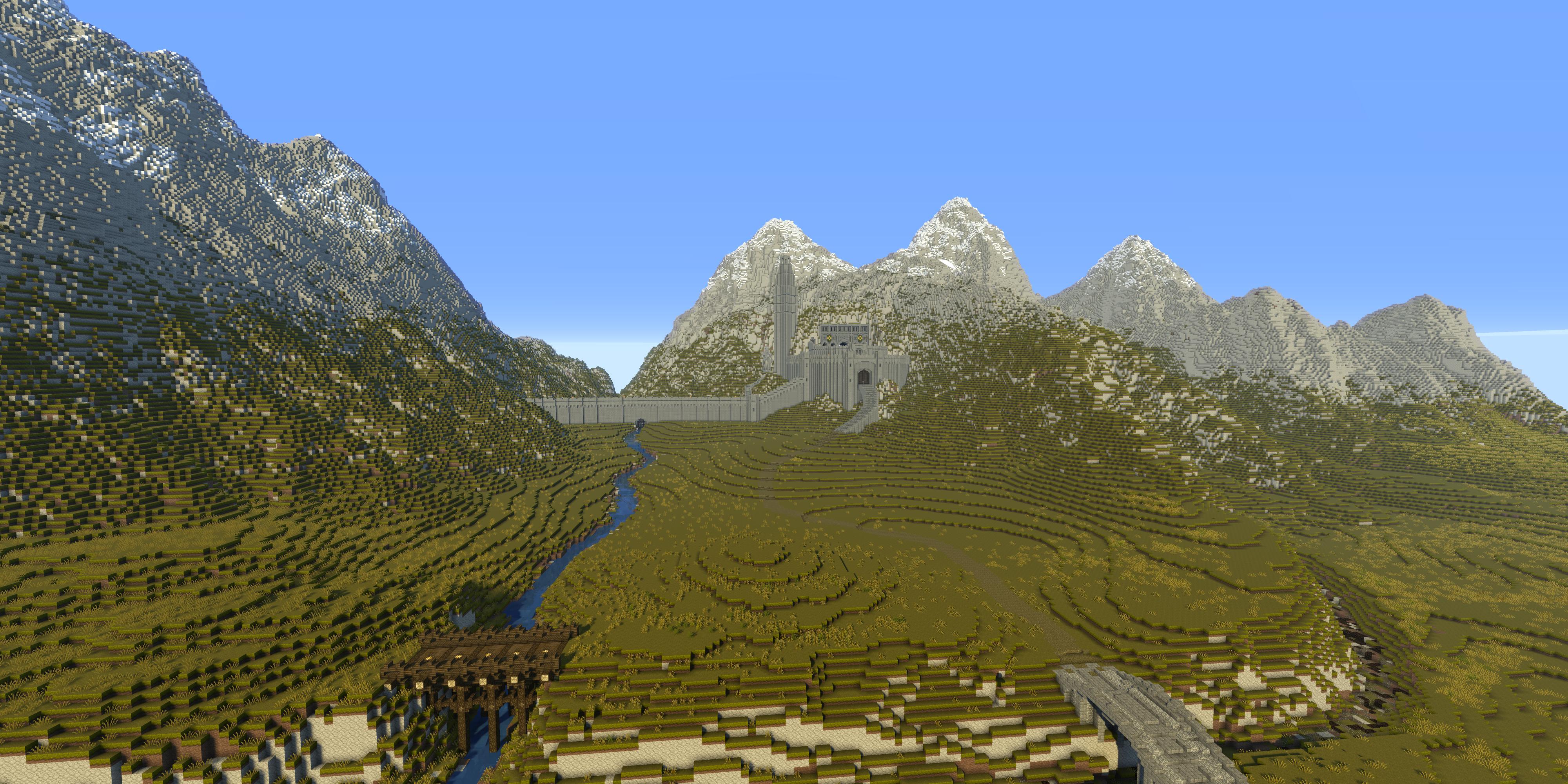 What is the title of this picture ? Helms Deep | Minecraft Middle Earth
