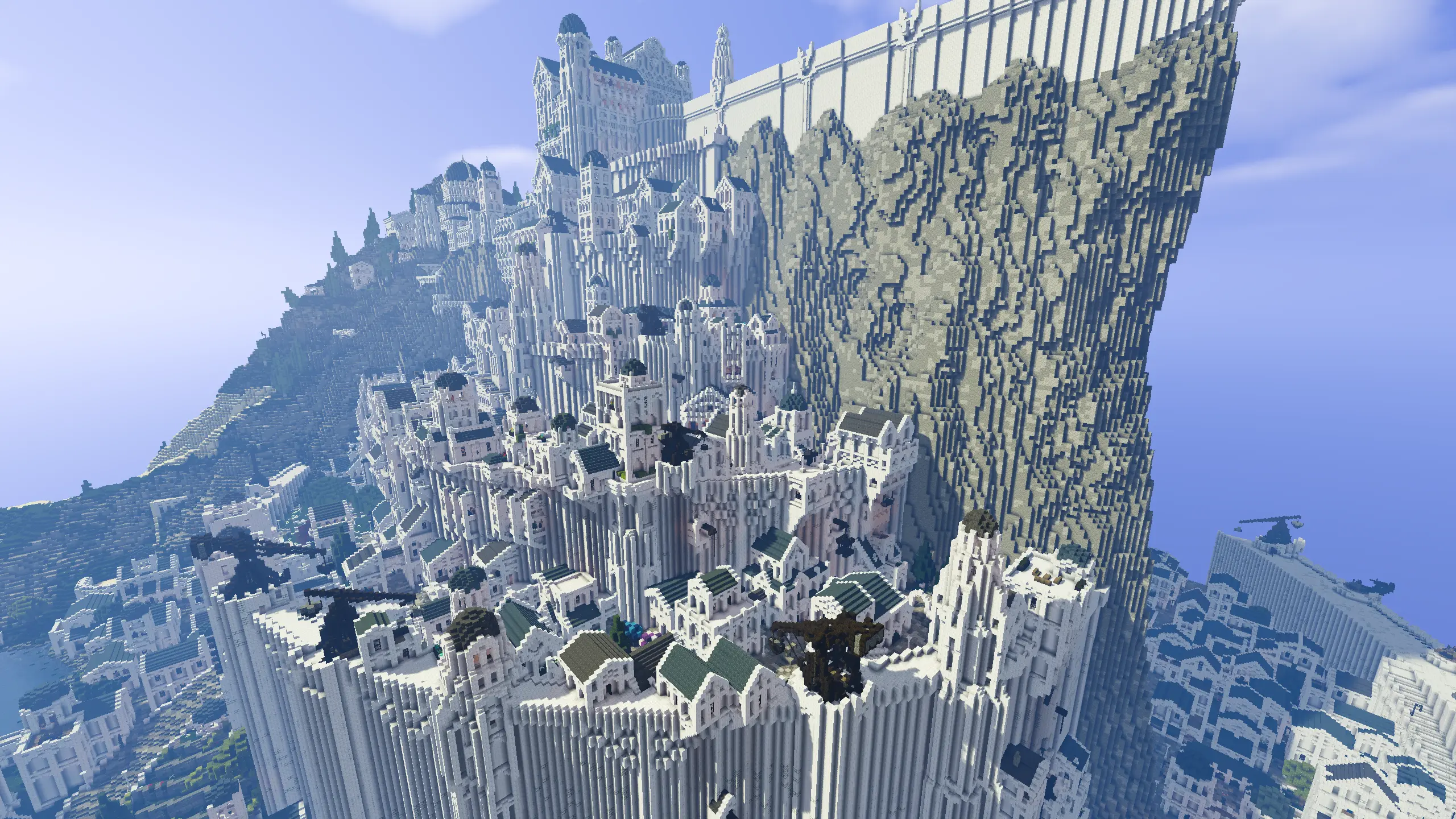 Minas Tirith full shot  Minecraft Middle Earth