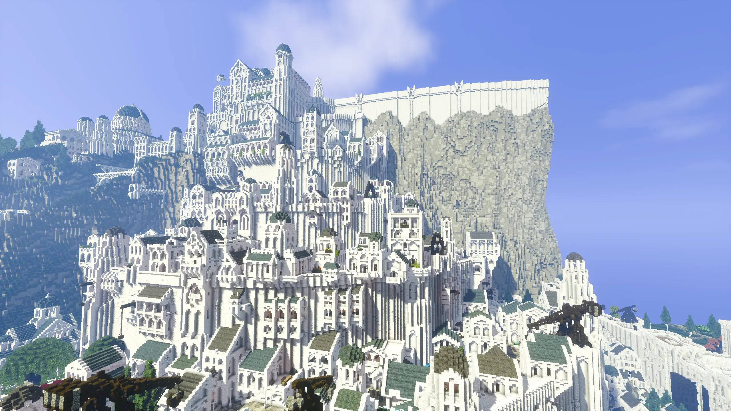 Minas Tirith Side  Minecraft Middle Earth